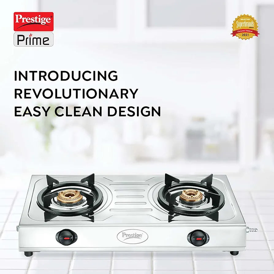 PRESTIGE 40098 PRIME 2B SS GAS STOVE PRESTIGE 40098 PRIME 2B SS GAS STOVE
